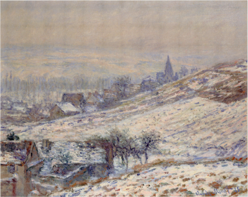 Winter in Giverny, 1885, Claude Monet
