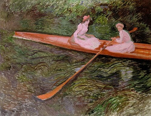 The Pink Skiff, 1890, Claude Monet