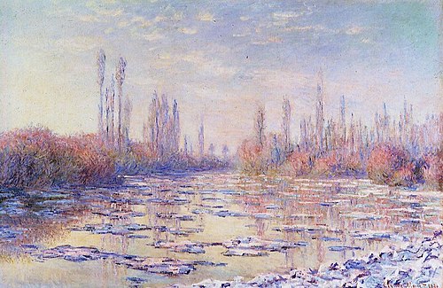 Les glaçons, 1880, Claude Monet