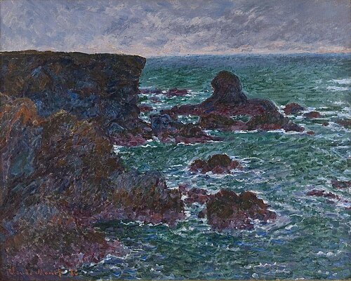 Rocher du Lion, rochers à Belle-Île, 1886, Claude Monet