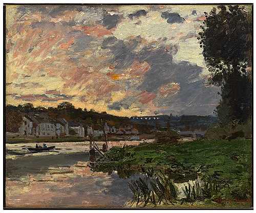 The Seine at Bougival, 1869, Claude Monet