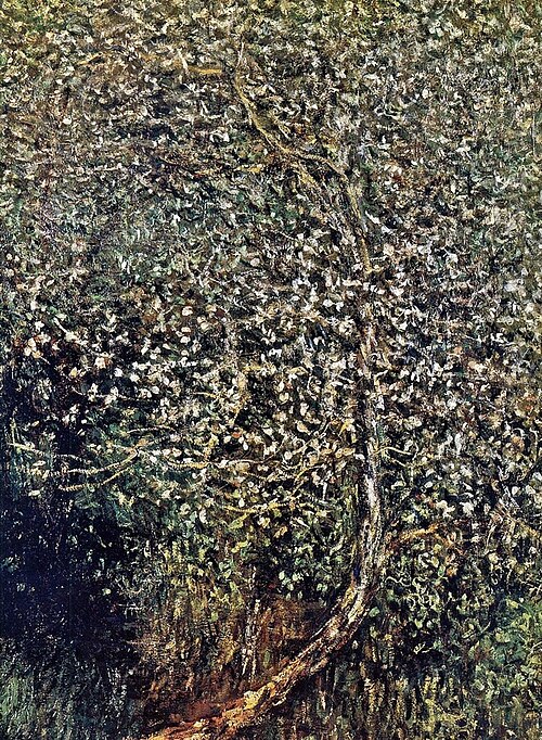 Pommiers en fleurs au bord de l'eau, 1880, Claude Monet
