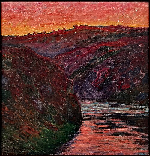 La vallée de la Creuse, soleil couchant, 1889, Claude Monet