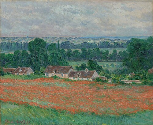 Field of Poppies, Giverny, 1885, Claude Monet