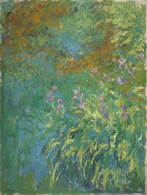 Irises by the Pond, 1916, Claude Monet