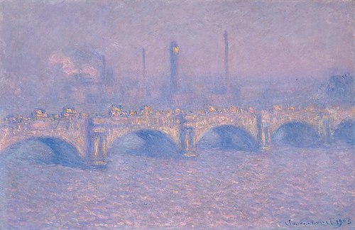 Waterloo Bridge, soleil voilé., 1903, Claude Monet