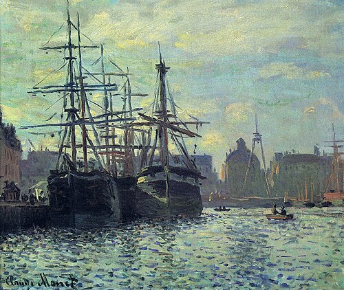 Le Bassin du commerce. Le Havre, 1874, Claude Monet