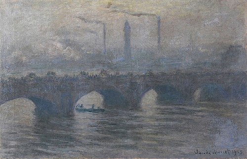 Waterloo Bridge, temps gris, 1903, Claude Monet