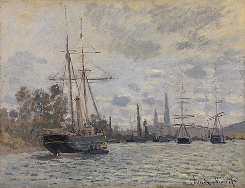 La Seine à Rouen, 1874, Claude Monet