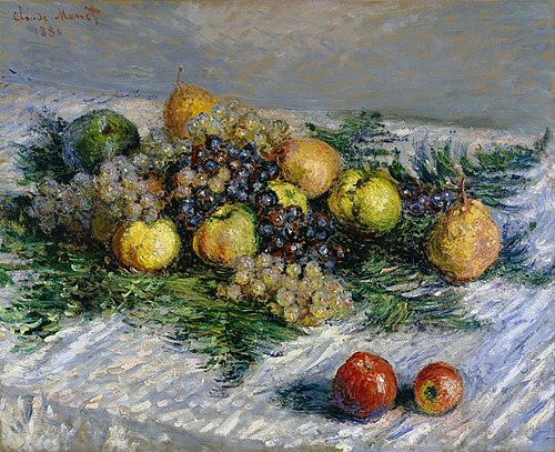 Poires et Raisins, 1880, Claude Monet