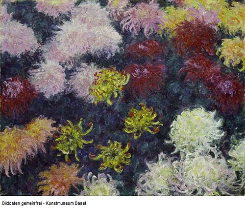 Massif de chrysanthèmes, 1897, Claude Monet