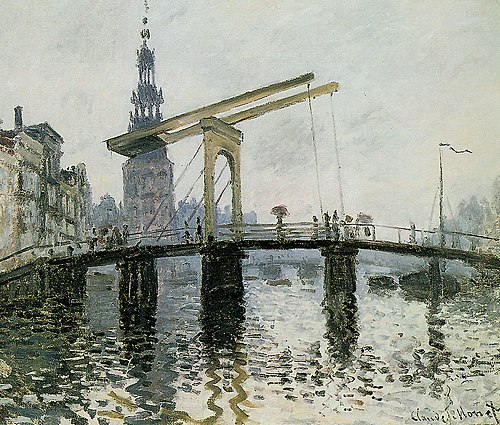 Amsterdam. Le pont, 1874, Claude Monet