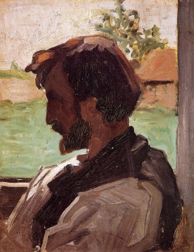 Portrait de Bazille, 1864, Claude Monet