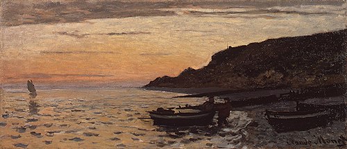 La Plage de Sainte-Adresse, 1864, Claude Monet