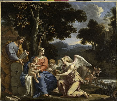 Le repos pendant la fuite en Egypte, 1652, Charles Poerson