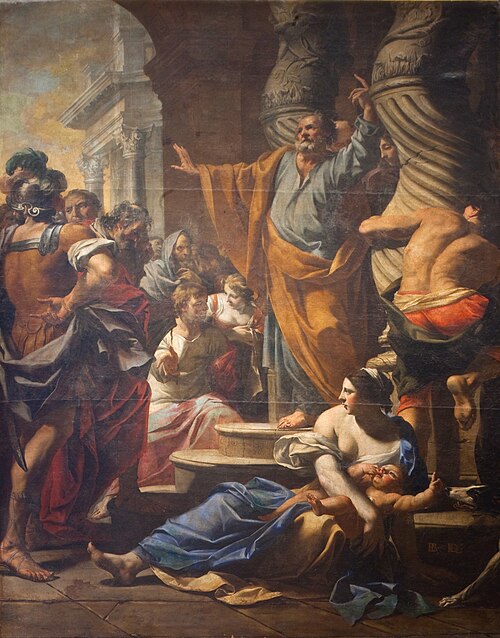 La Prédication de saint Pierre à Jérusalem, 1642, Charles Poerson