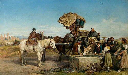 Wine Cart, the Roman Campagna, , Charles Poingdestre