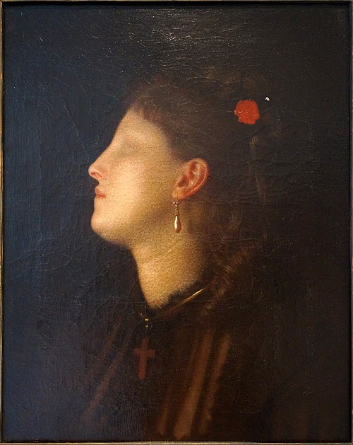 Femme à la perle, 1875, Charles Sellier