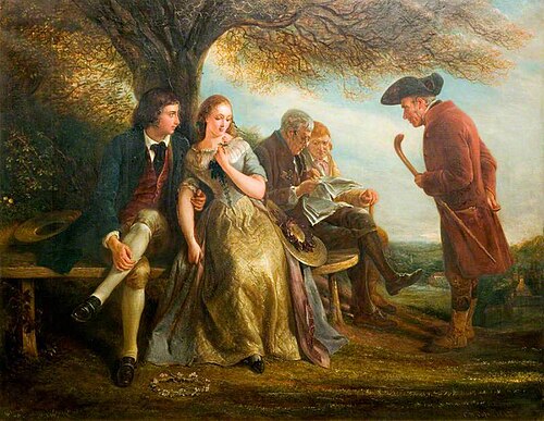 The Hawthorn Bush, 1842, Charles West Cope