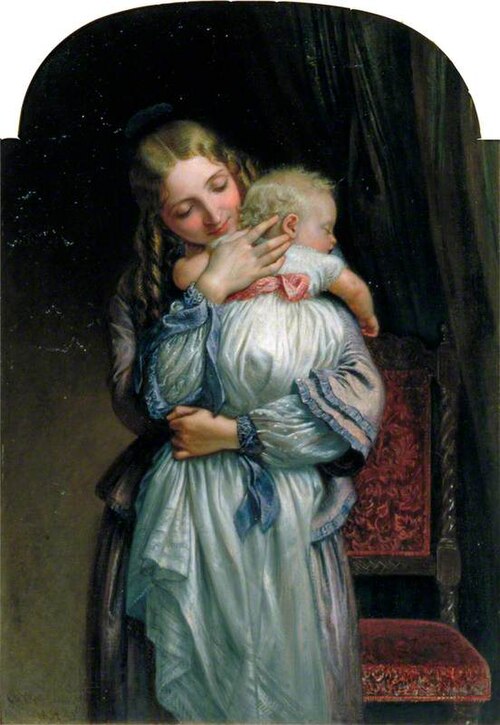 Mother and Child, 1852, Charles West Cope
