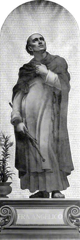 Fra Angelico (c.1395–1455) (design for a mosaic in the Victoria and Albert Museum), 1865, Charles West Cope