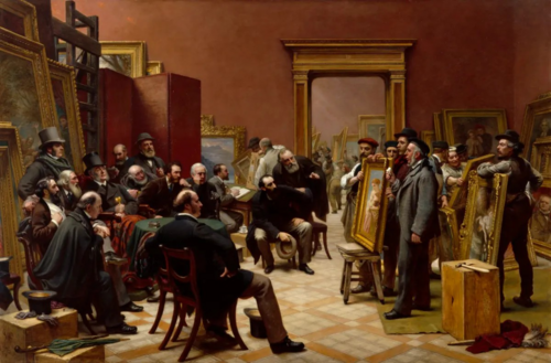 The Council of the Royal Academy Selecting Pictures for the Exhibition, 1875, 1876, Charles West Cope