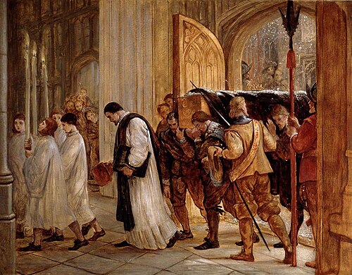 The Burial of Charles I, , Charles West Cope