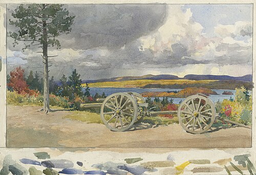 Corner of Petawawa Camp, 1918, Charles William Jefferys