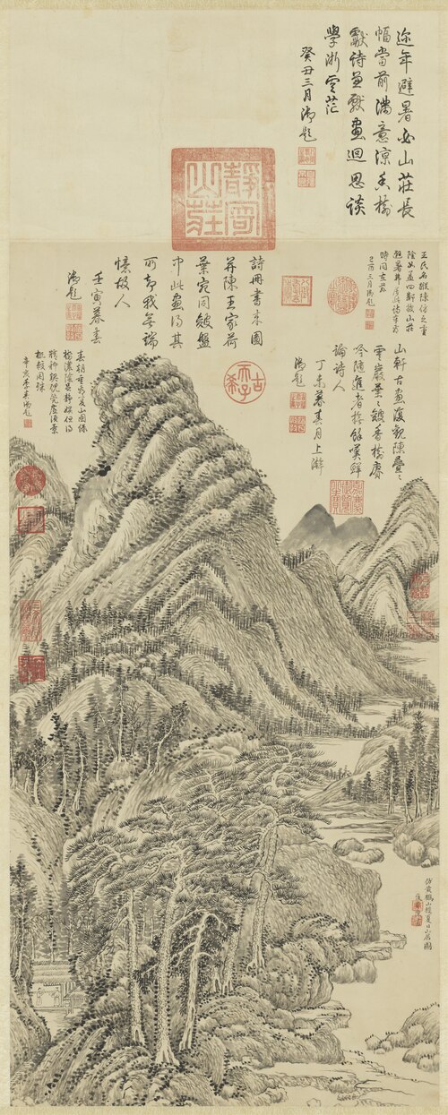 Landscape after Wang Meng's 'Summer Retreat in the Mountains', , Chen Shu
