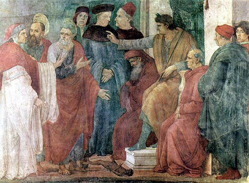 Peter and Paul Disputing Simon Magus, 1481, Filippino Lippi
