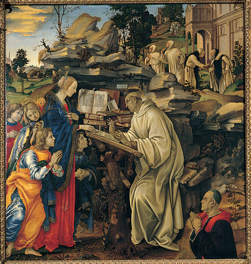 The Vision of Saint Bernard, 1486, Filippino Lippi
