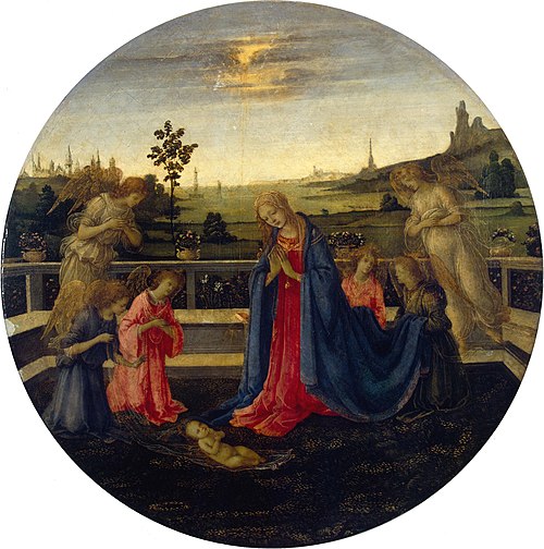Adoration of the Christ Child, 1480, Filippino Lippi