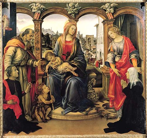 Madonna with Child and Saints, 1493, Filippino Lippi