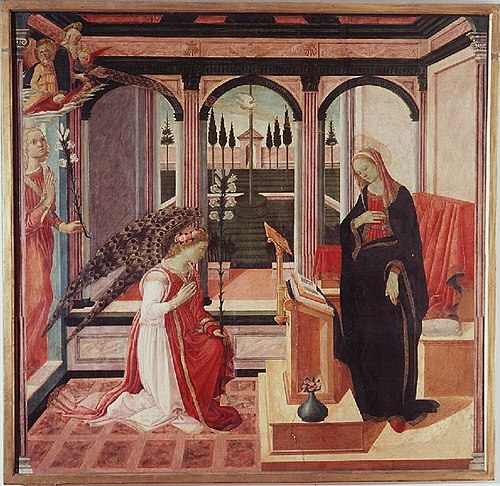 The Annunciation, 1460, Filippino Lippi