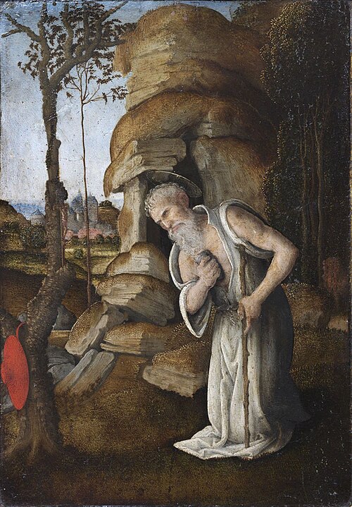 The Penitent Saint Jerome in the Wilderness, 1477, Filippino Lippi