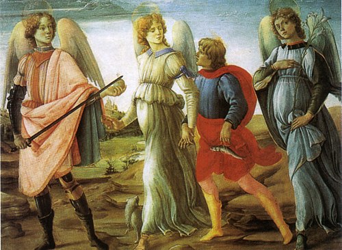 Les Trois Archanges avec Tobie, 1485, Filippino Lippi