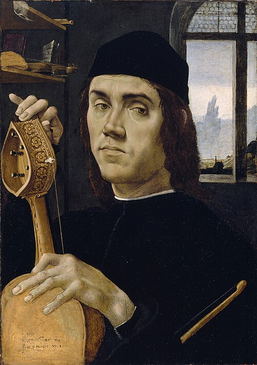 Portrait of a Musician, , Filippino Lippi