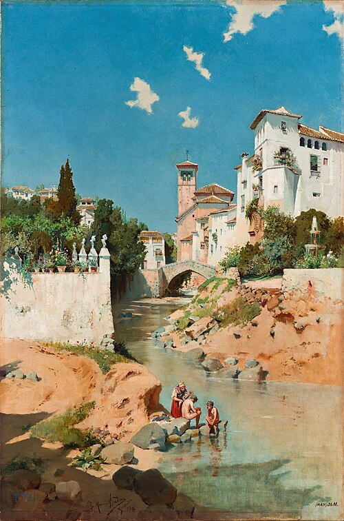 El Darro (Recuerdos de Granada), 1886, José Marín-Baldo y Burgueros