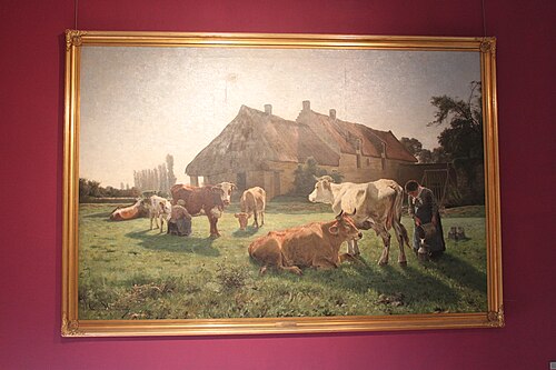 Une ferme à Venoix, 1881, Christian Skredsvig