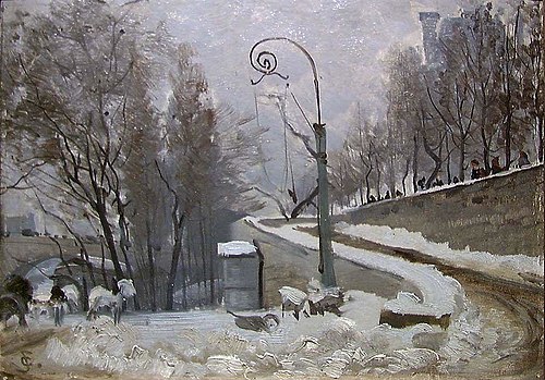 Winter in Paris, 1880, Christian Skredsvig