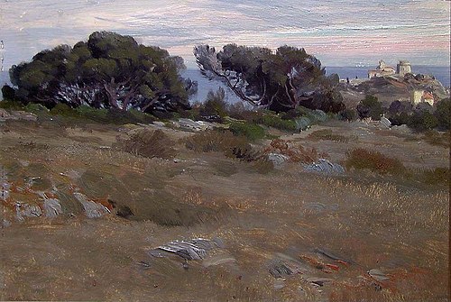 From the Riviera, 1892, Christian Skredsvig