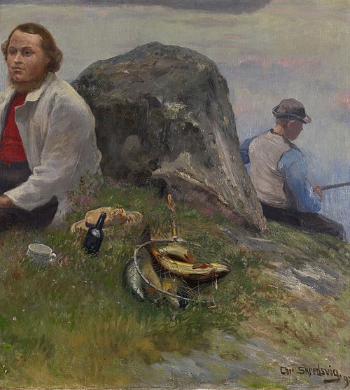 Painting, 1897, Christian Skredsvig
