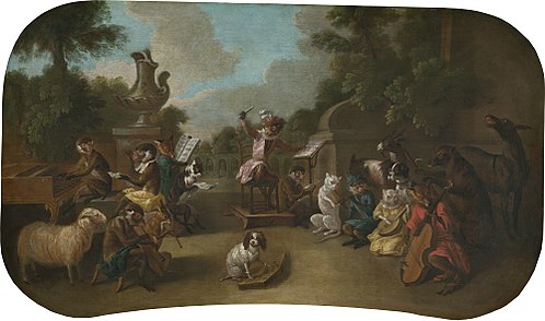 Singerie: The Concert, 1739, Christophe Huet