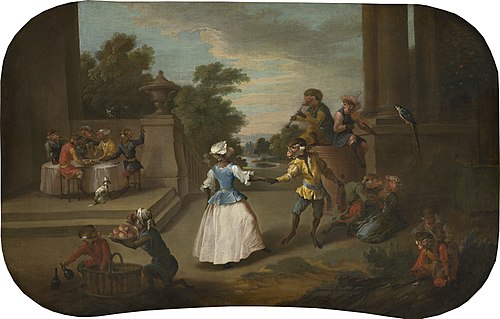 Singerie: The Dance, 1739, Christophe Huet