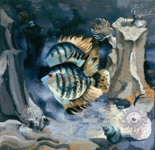 Angelfish - London Aquarium, 1930, Christopher Wood