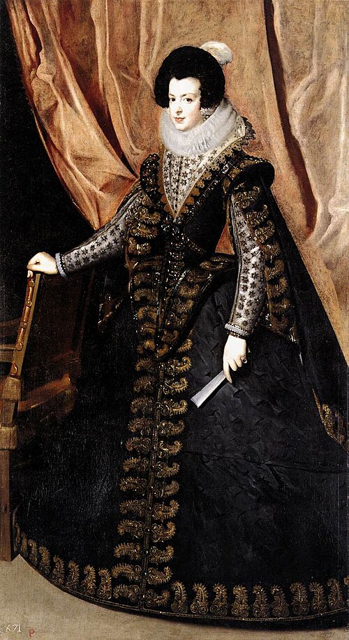 Queen Isabel, Standing, 1631, Diego Vélasquez