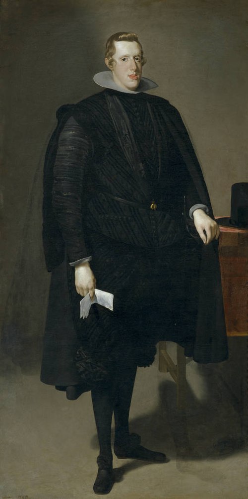 Philip IV in black suit, 1625, Diego Velázquez