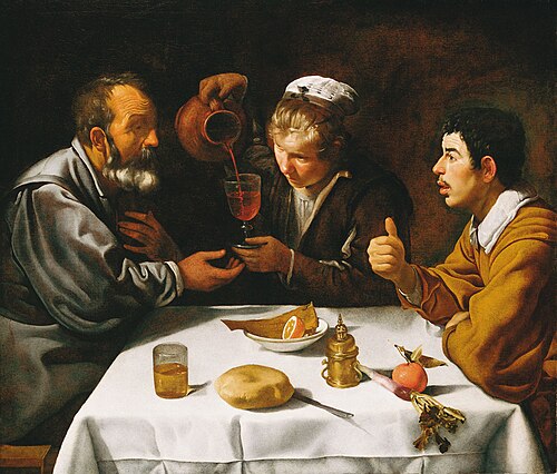 The Farmers' Lunch, 1618, Diego Velázquez