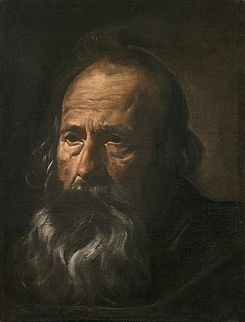 Tête d’apôtre, 1619, Diego Velázquez