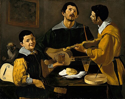 Three Musicians, 1618, Diego Velázquez